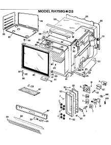 02 - Section2 parts for Ge Range RH758GXD3 / from AppliancePartsPros.com