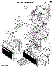 03 - Section3 parts for Ge Range RH758GXD3 / from AppliancePartsPros.com