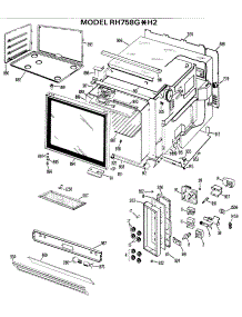 02 - Section2 parts for Ge Range RH758GXH2 / from AppliancePartsPros.com