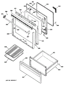 03 - Section3 parts for Ge Range JBP22GXR1 / from AppliancePartsPros.com