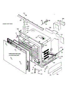 02 - Lower Oven Parts parts for Ge Oven JKS26GXJ2 / from AppliancePartsPros.com