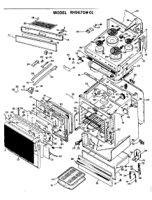 02 - Section2 parts for Ge Range RH967GX01 / from AppliancePartsPros.com