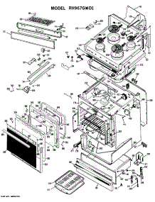 02 - Section2 parts for Ge Range RH967GXD1 / from AppliancePartsPros.com