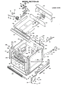 03 - Lower Oven parts for Ge Oven RK777GXJ6 / from AppliancePartsPros.com