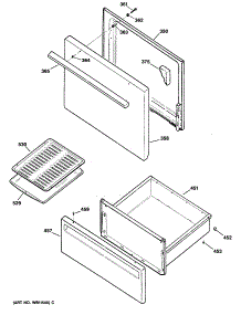 03 - Section3 parts for Ge Range RB525XR2 / from AppliancePartsPros.com