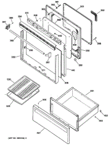 03 - Section3 parts for Ge Range JBP25GXR2 / from AppliancePartsPros.com