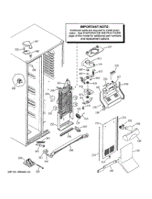 04 - Freezer Section parts for Ge Refrigerator RSK29NHSECCC / from AppliancePartsPros.com