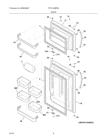 03 - Doors parts for Frigidaire Refrigerator FRT21HS8PS0 / from AppliancePartsPros.com