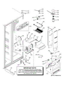 09 - Fresh Food Section parts for Ge Refrigerator ZFSB25DTGSS / from AppliancePartsPros.com