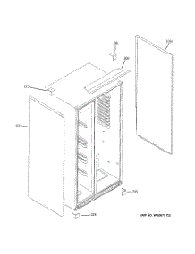 03 - Clad Components parts for Ge Refrigerator ZSE27SGTESS / from AppliancePartsPros.com