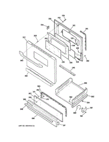 04 - Door & Drawer Parts parts for Ge Range RGB528PEP1BB / from AppliancePartsPros.com