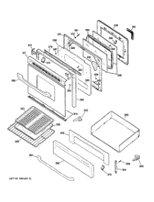 04 - Door & Drawer Parts parts for Ge Range RGB790SEH9SA / from AppliancePartsPros.com