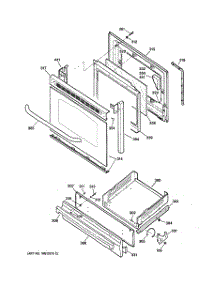 04 - Door & Drawer Parts parts for Ge Range JGBS23SEL1SS / from AppliancePartsPros.com