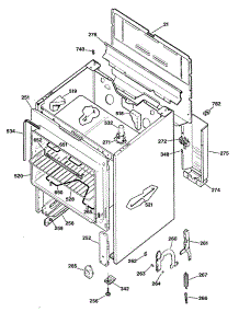 02 - Section2 parts for Ge Range JBS03GXR2 / from AppliancePartsPros.com