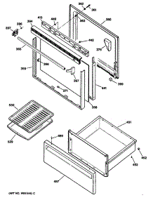 03 - Section3 parts for Ge Range JBS03GXR3 / from AppliancePartsPros.com
