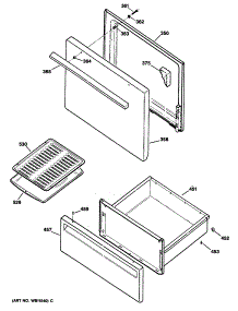 03 - Section3 parts for Ge Range JBS03XR1 / from AppliancePartsPros.com