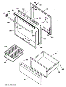 03 - Section3 parts for Ge Range JBS06GXR2 / from AppliancePartsPros.com