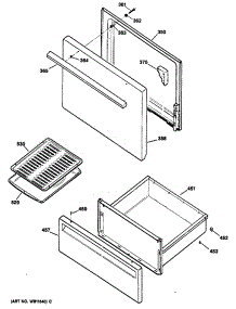 03 - Section3 parts for Ge Range JBS06XR1 / from AppliancePartsPros.com