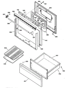 02 - Section2 parts for Ge Range JBS27GXR3 / from AppliancePartsPros.com