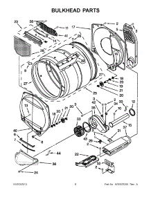 03 - Bulkhead Parts parts for Maytag Dryer 3LMEDC100YW0 / from AppliancePartsPros.com