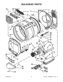 03 - Bulkhead Parts parts for Maytag Dryer 3LMEDC300YW2 / from AppliancePartsPros.com