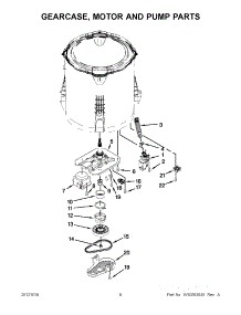 04 - Gearcase, Motor And Pump Parts parts for Maytag Washer 3LMVWC100YW1 / from AppliancePartsPros.com