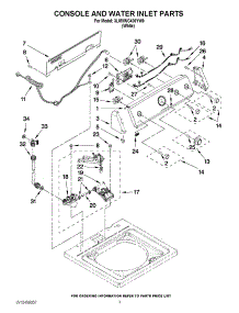 02 - Console And Water Inlet Parts parts for Maytag Washer 3LMVWC400YW0 / from AppliancePartsPros.com