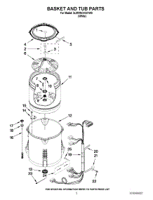 03 - Basket And Tub Parts parts for Maytag Washer 3LMVWC400YW0 / from AppliancePartsPros.com