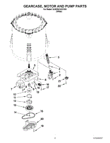 04 - Gearcase, Motor And Pump Parts parts for Maytag Washer 3LMVWC400YW0 / from AppliancePartsPros.com