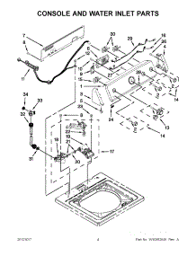 02 - Console And Water Inlet Parts parts for Maytag Washer 3LMVWC400YW1 / from AppliancePartsPros.com