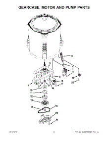 04 - Gearcase, Motor And Pump Parts parts for Maytag Washer 3LMVWC400YW1 / from AppliancePartsPros.com