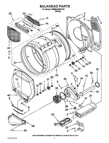 03 - Bulkhead Parts parts for Maytag Dryer 3RMED4905TW2 / from AppliancePartsPros.com