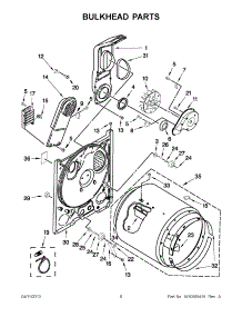 03 - Bulkhead Parts parts for Maytag Dryer 4GAED4900YW2 / from AppliancePartsPros.com