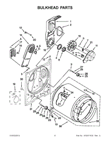 03 - Bulkhead Parts parts for Maytag Dryer 4GMEDC100YQ1 / from AppliancePartsPros.com