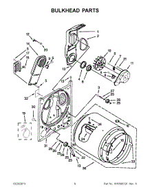 03 - Bulkhead Parts parts for Maytag Dryer 4GMEDC100YQ2 / from AppliancePartsPros.com