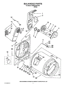 03 - Bulkhead Parts parts for Maytag Dryer 4GMEDC300YW0 / from AppliancePartsPros.com