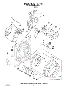 03 - Bulkhead Parts parts for Maytag Dryer 4KMED5700TQ1 / from AppliancePartsPros.com