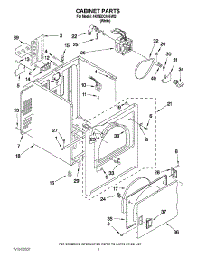 02 - Cabinet Parts parts for Maytag Dryer 4KMEDC405WQ1 / from AppliancePartsPros.com