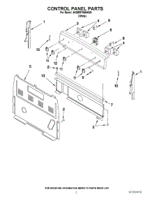 02 - Control Panel Parts parts for Maytag Range 4KMER7600AW0 / from AppliancePartsPros.com