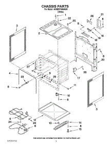 03 - Chassis Parts parts for Maytag Range 4KMER7600AW0 / from AppliancePartsPros.com
