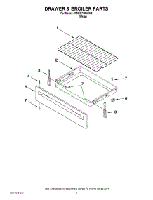 04 - Drawer & Broiler Parts parts for Maytag Range 4KMER7600AW0 / from AppliancePartsPros.com
