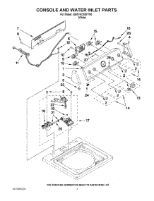 02 - Console And Water Inlet Parts parts for Maytag Washer 4GMVWC400YW0 / from AppliancePartsPros.com