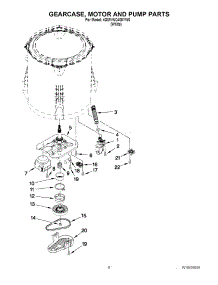 04 - Gearcase, Motor And Pump Parts parts for Maytag Washer 4GMVWC400YW0 / from AppliancePartsPros.com