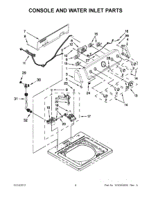 02 - Console And Water Inlet Parts parts for Maytag Washer 4GMVWC400YW1 / from AppliancePartsPros.com