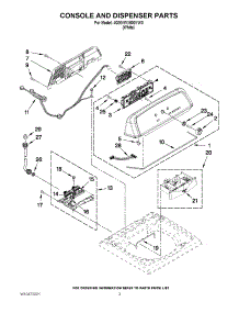 02 - Console And Dispenser Parts parts for Maytag Washer 4GMVWX500YW0 / from AppliancePartsPros.com