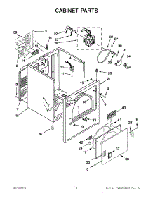 02 - Cabinet Parts parts for Maytag Dryer 4GNED4400YQ2 / from AppliancePartsPros.com