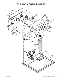 02 - Top And Console Parts parts for Maytag Dryer 4GNED4600YQ1 / from AppliancePartsPros.com