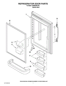 04 - Refrigerator Door Parts parts for Maytag Refrigerator 5GBB19PRYA0 / from AppliancePartsPros.com