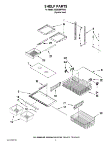 05 - Shelf Parts parts for Maytag Refrigerator 5GBB19PRYA0 / from AppliancePartsPros.com
