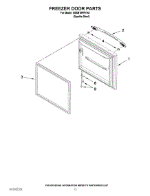 07 - Freezer Door Parts parts for Maytag Refrigerator 5GBB19PRYA0 / from AppliancePartsPros.com
